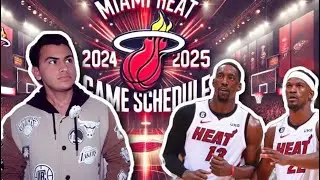 NBA Season is Starting|| Here is the MIAMI HEAT SEASON SCHEDULE for the 2024-25
