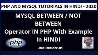 MYSQL BETWEEN or NOT BETWEEN Operator in PHP With example In HINDI