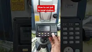 Job kaise create Karte Hain total station par