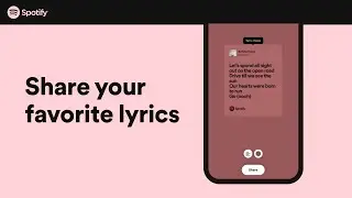 How to share song lyrics from Spotify