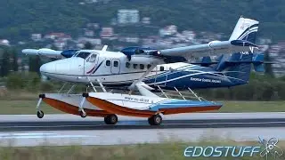 European Coastal Airlines - DHC-6-300 Twin Otter 9A-TOA - Evening Landing at Split Airport SPU/LDSP