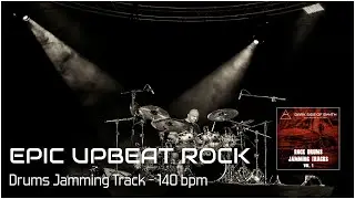 Epic Upbeat Rock Drums Jamming Track 140 bpm 