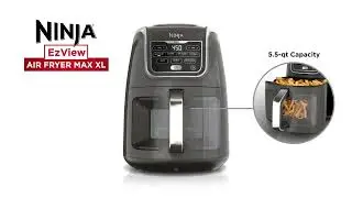 Ninja EZView 5.5Quart 7in1 Air Fryer Max XL with Broil Rack Learn More