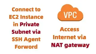 Connect to EC2 Instance in Private subnet | SSH Agent forwarding | Use NAT gateway | 2022