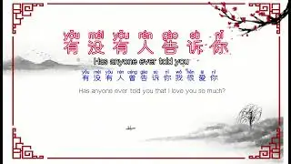 Cover Chinese Mandarin Song, 有没有人告诉你(Has anyone ever told you),pinyin lyrics, English translation