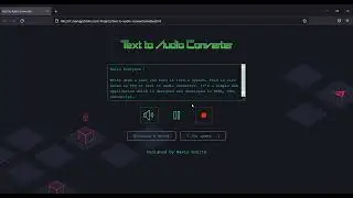 Text To Audio Converter — Projecto