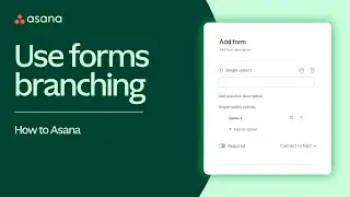 Asana Forms: How to set up forms branching