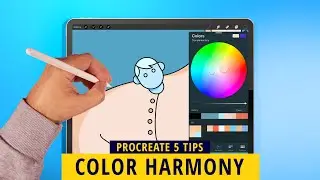 PROCREATE 5: COLOR HARMONY TOOL FOR YOUR ILLUSTRATIONS (Procreate Tips)