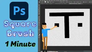 How to create a square brush in adobe Photoshop