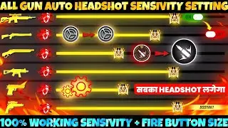 Free Fire Max Auto Headshot Trick 2024 Sensitivity Setting | 2gb, 4gb, 6gb Ram Headshot Sensitivity