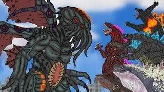 CTHULHU VS Godzilla & Shin Godzilla & Whale Godzilla & Godzilla 1995 & zilla JR