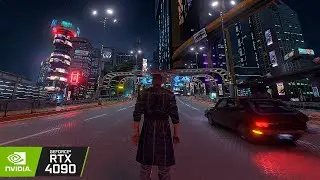 Cyberpunk 2077 But A tour of Night City in 3rd Person Mod RTX 4090 DLSS 3.5 Gameplay