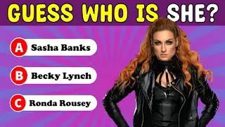 Guess the Name of WWE Women Wrestlers by their Picture 👩 | WWE Women