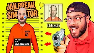 😎 JAILBREAK SIMULATOR - Failed ESCAPE 🤣 | Hitesh KS