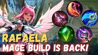 RAFAELA HIGH DAMAGE MID LANER BUILD || RAFAELA BEST BUILD 2024 || MOBILE LEGENDS