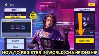 HOW TO REGISTER IN WORLD CHAMPIONSHIP CODM 2023 | CODM WORLD CHAMPIONSHIP 2023