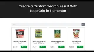 Elementor LOOP Tutorial: Create a Custom Product Search Result Page With Loop Grid