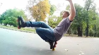 How to Corvo on skates. Slalom trick tutorial