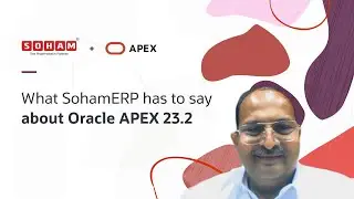 Customer Testimonial from SohamERP: Suketu's take on APEX 23.2