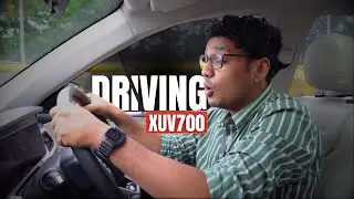 Driving Mahindra XUV 700 AX5 Petrol Automatic in India - Review in Hindi