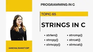 Strings in C | String functions | C language in Hindi