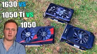 GTX 1630 Vs 1050 Ti Vs 1050 - Some Surprising Results!