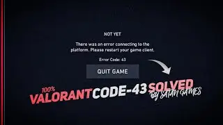 FIX Valorant Error Code: 43 