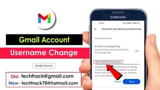Gmail Username change kaise kare | How to change gmail contact name | How to change email id name