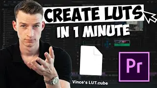 How To Create A LUT/PRESET in Adobe Premiere Pro 2023