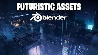 Sci-Fi Assets and Material Library For Blender