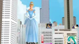 MMD Giantess - Cinderella Strolls On The City 1080p