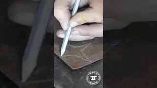 Forging a Mini Rose with a Guillotine Tool #shorts