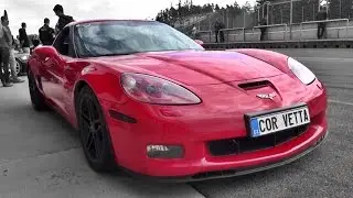 Corvette C6 Z06 with Billy Boat Exhaust Awesome Sound - LOUD Revs, Fly Bys & Downshifts