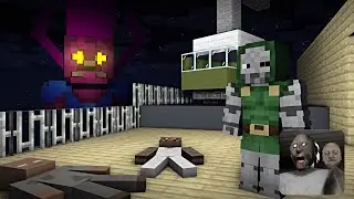 RDJ DR DOOM COMES WITH GALACTUS IN GRANNY - CRAZY GRANNY HOUSE ESCAPE PART 3 - MINECRAFT ANIMATION