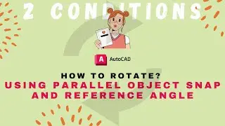 AutoCAD - Rotate Object using these 2 Methods 🤯 | Rotate Object to align 