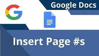 Insert Page Numbers in Google Docs