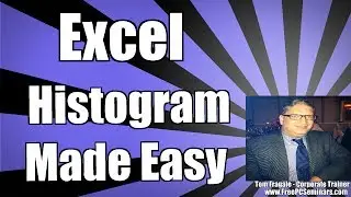 Creating a histogram in Excel 2010 - Excel histogram Excel 2013, Excel 2016 tutorial