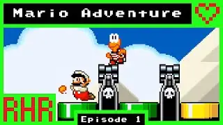 ①🍄【Mario Adventure by Mushroom378】〖Squiggy's ROM Hack Romp〗(Super Mario World ROM Hack Commentary)