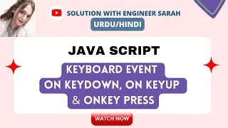 Keyboard Event (onkeydown, onkeyup, onkeypress) | | JavaScript Events Tutorial.