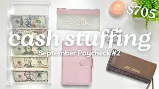 CASH ENVELOPE STUFFING | SEPTEMBER 2024 PAYCHECK #2 | Budget With Me | MONETS MONEY