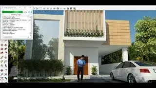 Exterior sketchup - sketchup render tutorial Part2