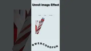 Image unrolling effect using threejs | roll | unroll | rolling #onlinetutorials #htmlcssjavascript