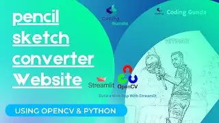 Make Image to Pencil Sketch Website Using Python & OpenCV || Streamlit .. Source Code