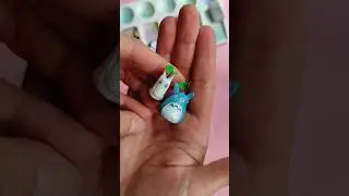 Мини Тоторо из папье-маше и прозрачная сумка-переноска для них 🌱 Figure Totoro to paper mache 