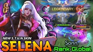 Selena S.T.U.N New Skin MVP Gameplay! - Top Global Selena by Sonn. - MLBB