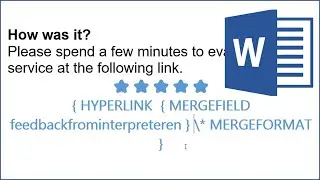 Create dynamic hyperlinks with mail merge for Word in 2025