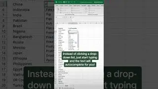 AUTOCOMPLETE Drop-downs #excel