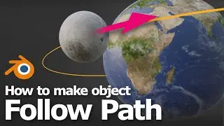 How to make object follow path in Blender | 3D Animation Tutorial