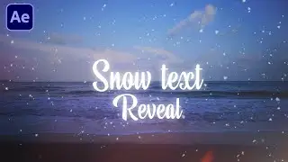 Snow Text Animation in After Effects | After Effects Tutorial ||