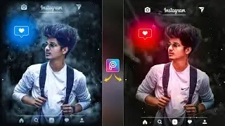 instagram Neon Glowing Photo Editing in PicsArt || Picsart Editing New Style - Xyaa Edits🔥